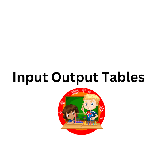 Input Output Tables